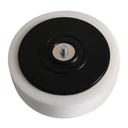 Superior Pads And Abrasives 6 Inch White Compounding Pad 5/16 Inch-24 Male Thread Replaces Porter Cable 54745 PCW06-MT